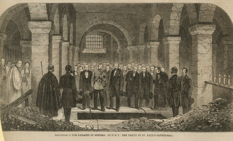 Begrafenis van Sir Thomas Picton door English School