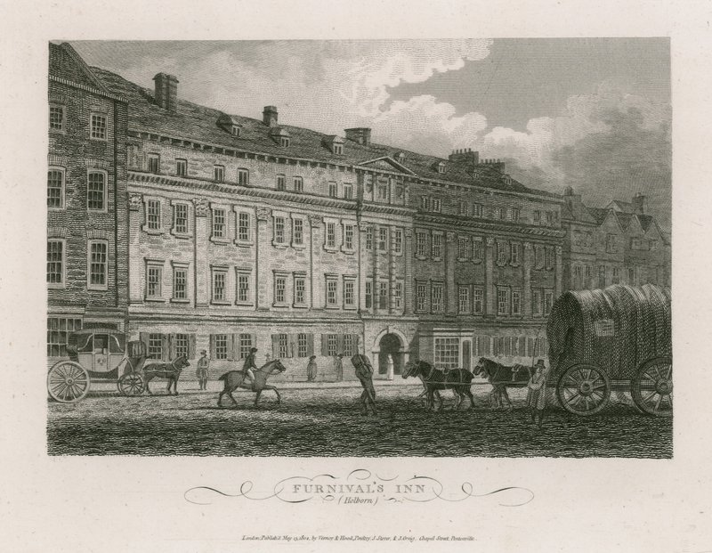 Furnivals Inn, Holborn, Londen door English School