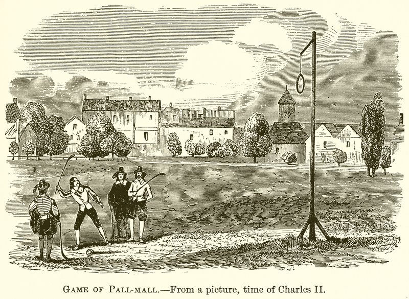 Spel van Pall-Mall door English School