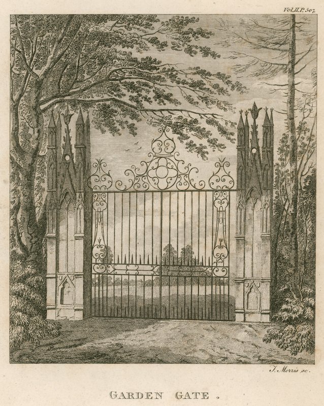 Tuinpoort in Strawberry Hill, Twickenham, Londen door English School