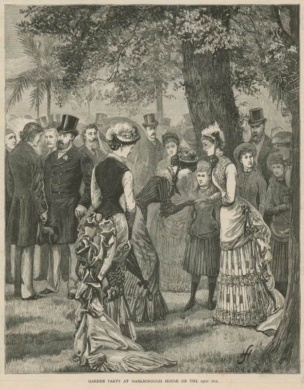 Tuinfeest in Marlborough House op 23 juli 1883 door English School