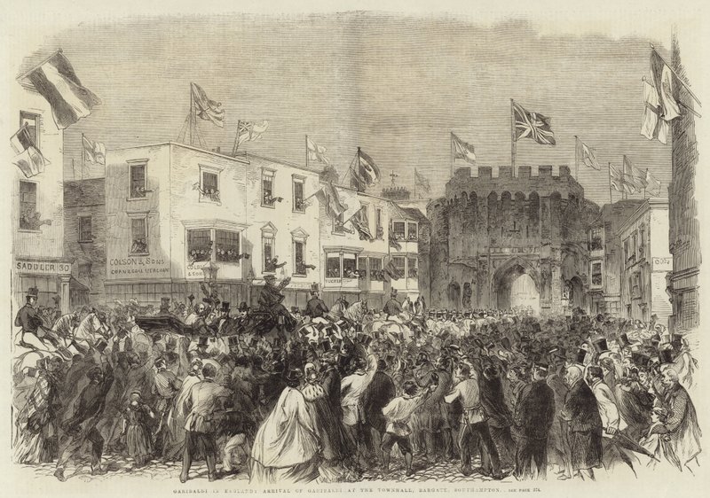 Garibaldi in Engeland door English School