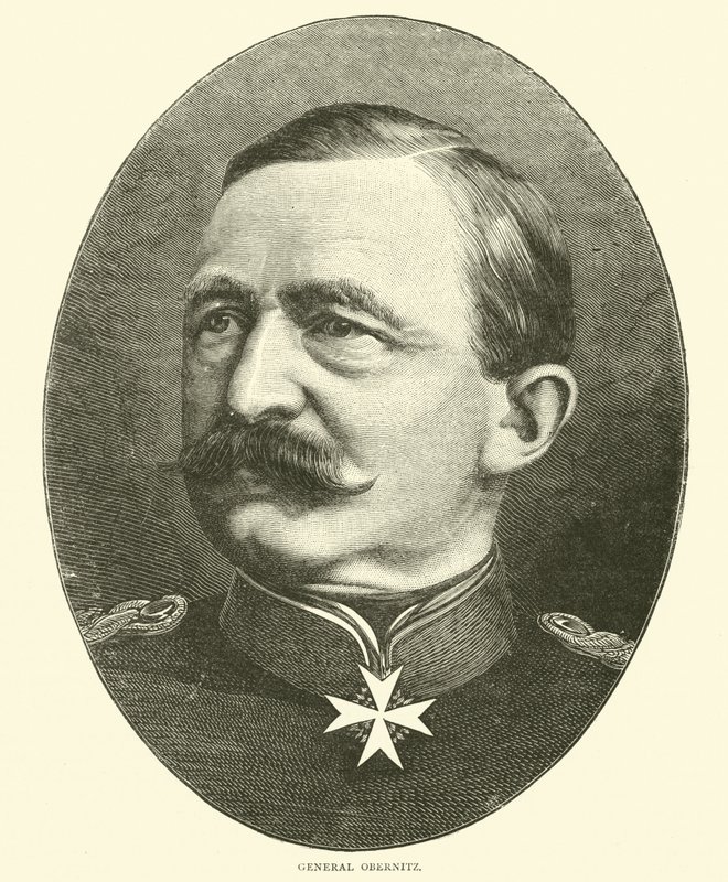 Generaal Obernitz, oktober 1870 door English School
