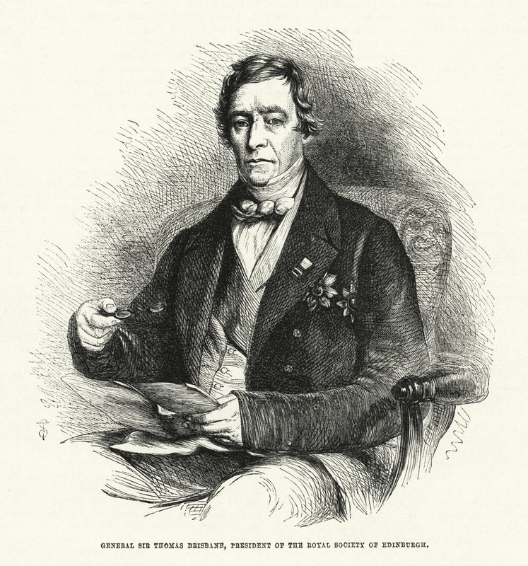 Generaal Sir Thomas Brisbane, voorzitter van de Royal Society of Edinburgh door English School