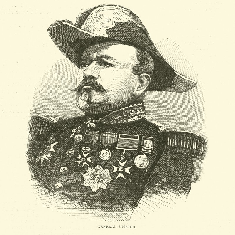 Generaal Uhrich, september 1870 door English School