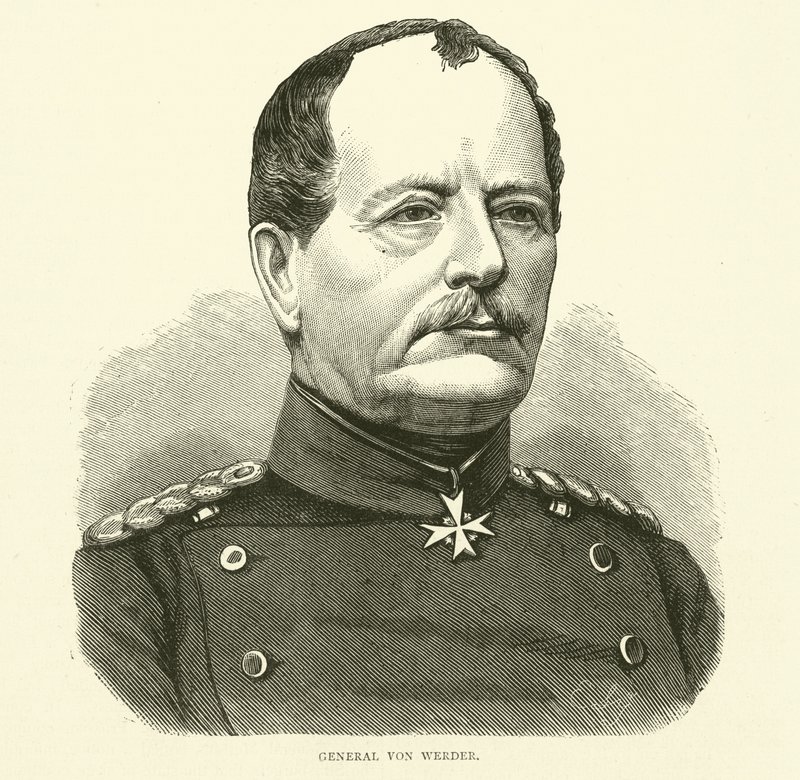 Generaal Von Werder, september 1870 door English School