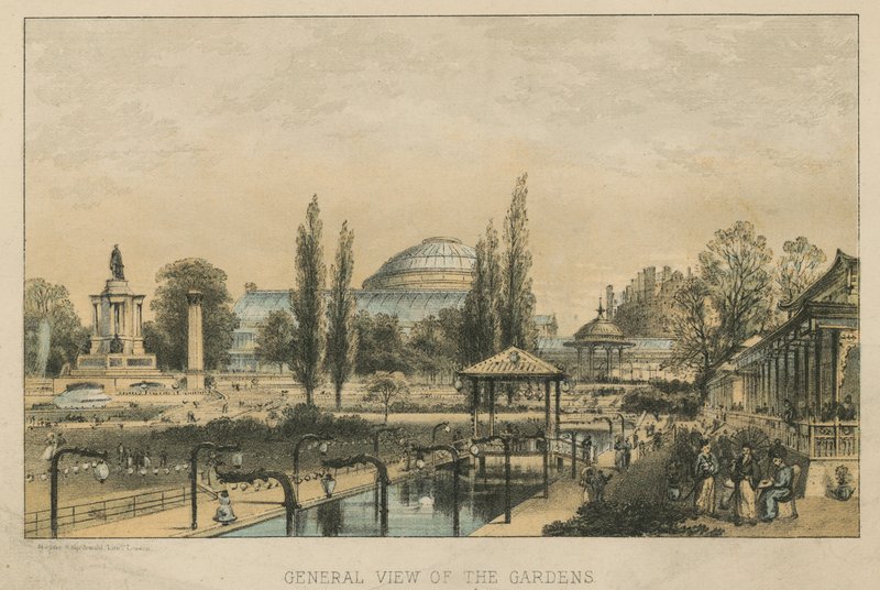Algemeen overzicht van de Horticultural Gardens door English School