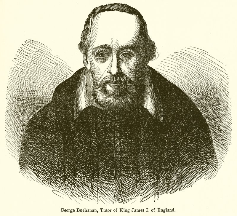 George Buchanan, leraar van koning Jacobus I van Engeland door English School