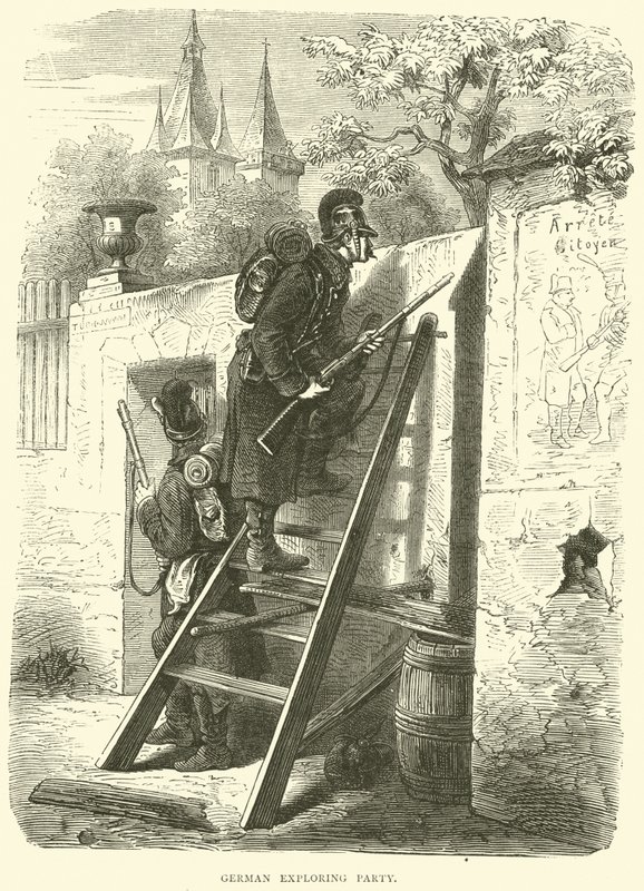 Duitse verkenningspartij, oktober 1870 door English School