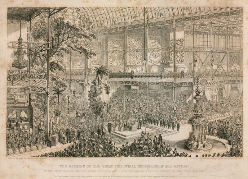 Grote Tentoonstelling, 1851, Opening op 1 mei 1851 door English School