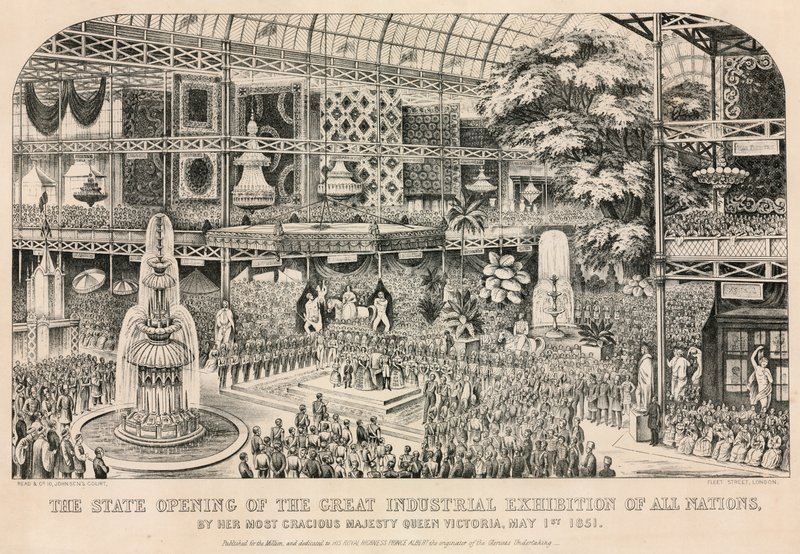 Grote Tentoonstelling, 1851, Opening op 1 mei 1851 door English School