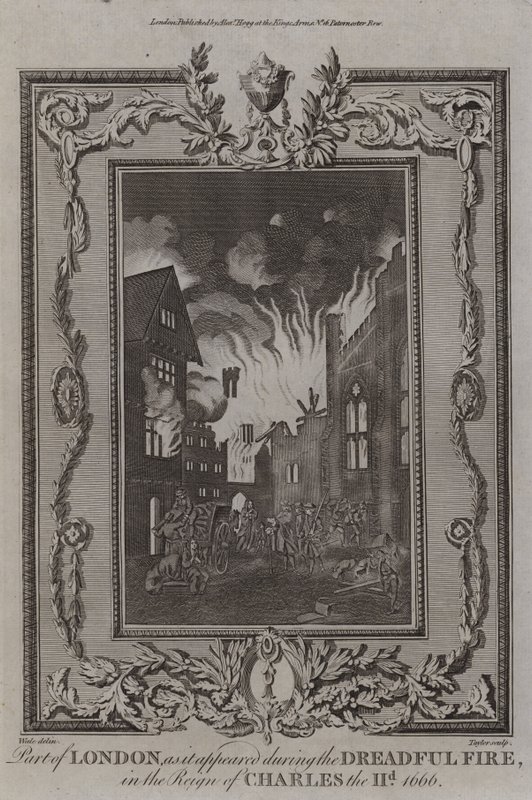 Grote brand van Londen, 1666 door English School