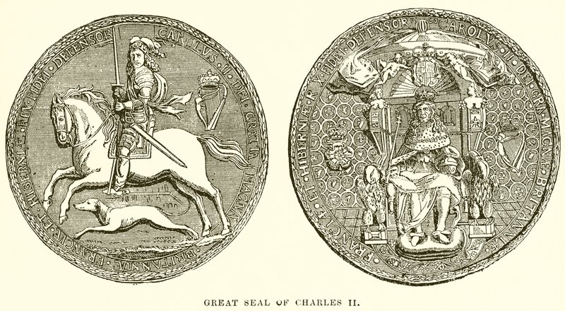 Grote Zegel van Karel II door English School