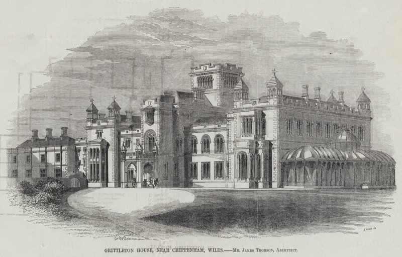 Grittleton House, nabij Chippenham, Wilts door English School