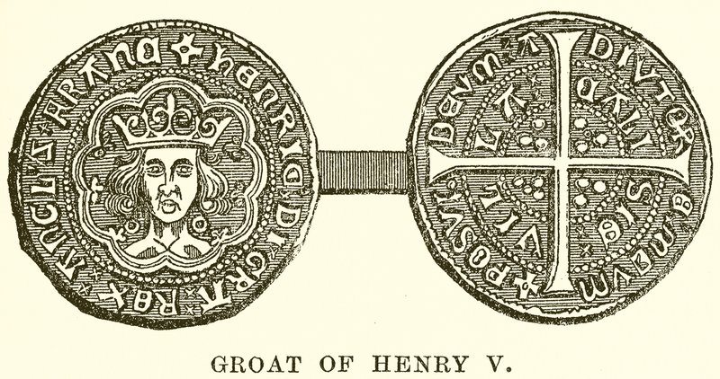 Groat van Hendrik V door English School