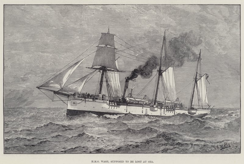 HMS Wasp, vermoedelijk verloren op Zee door English School