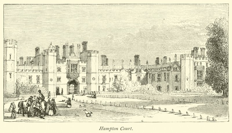 Hampton Court door English School