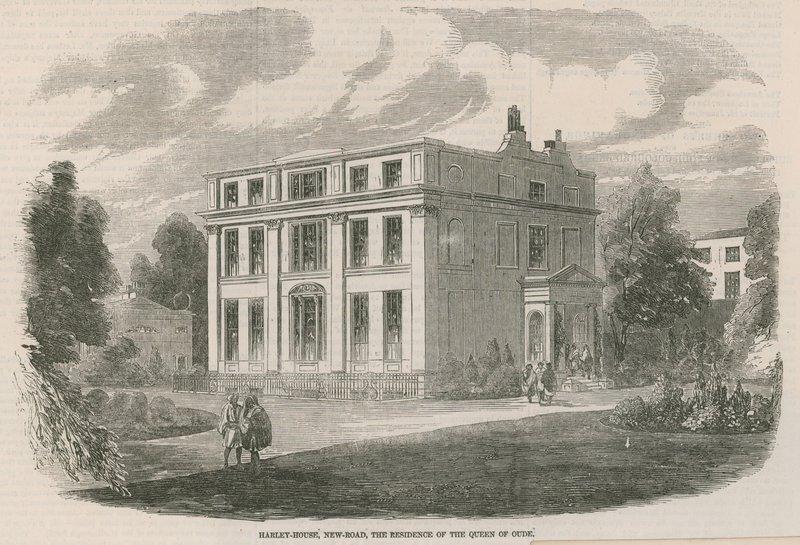 Harley House, New Road, Londen, de residentie van de koningin van Oude door English School