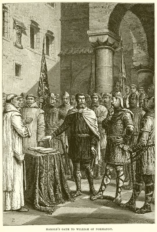 Harolds Eed aan Willem van Normandië door English School