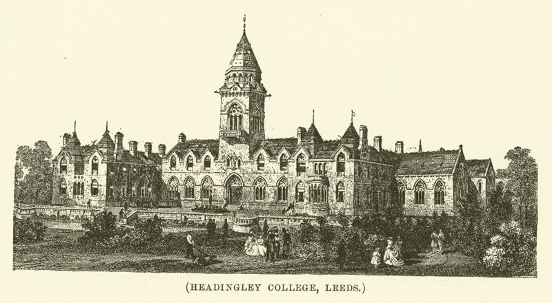 Headingley College, Leeds (gravure) door English School