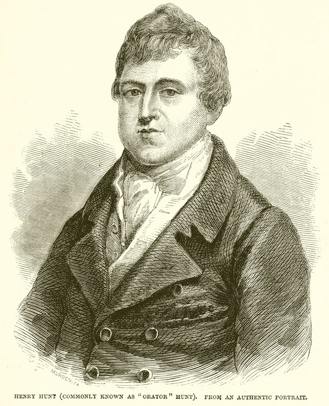 Henry Hunt (Algemeen bekend als Orator Hunt) door English School