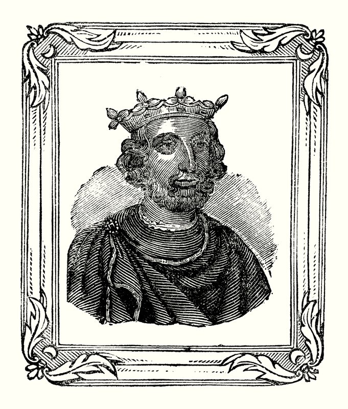 Henry III werd geboren in 1208, gekroond in 1216 en stierf in 1272 door English School