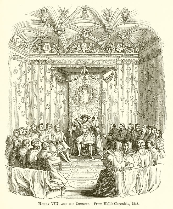 Hendrik VIII en zijn raad door English School