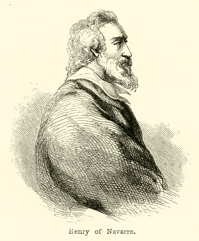 Hendrik van Navarra (gravure) door English School