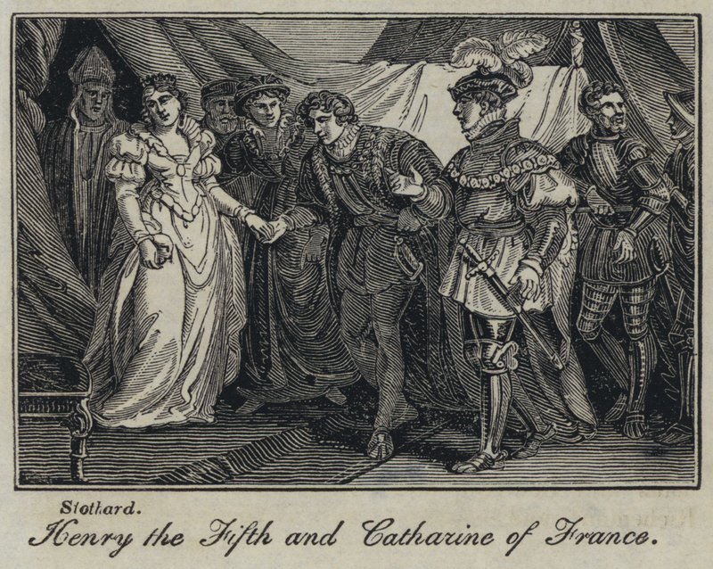 Hendrik de Vijfde en Catharina van Frankrijk door English School