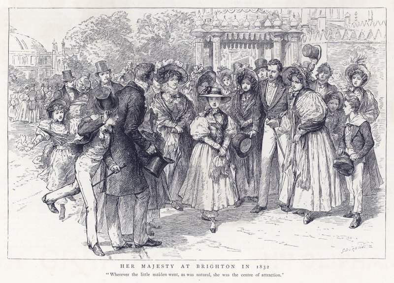 Hare Majesteit in Brighton in 1832 door English School