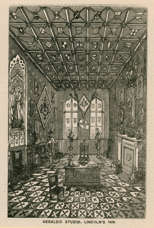 Heraldiek Studio, Lincolns Inn, Londen door English School