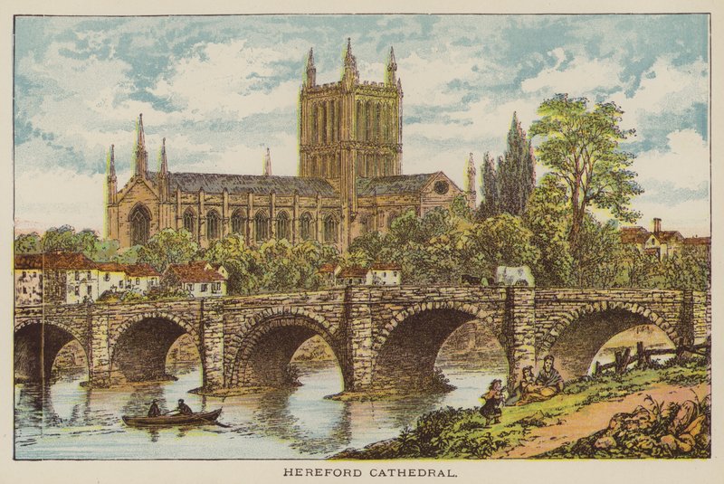 Kathedraal van Hereford door English School
