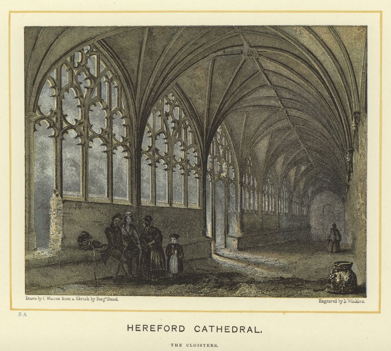 Hereford Kathedraal, de kloosters door English School