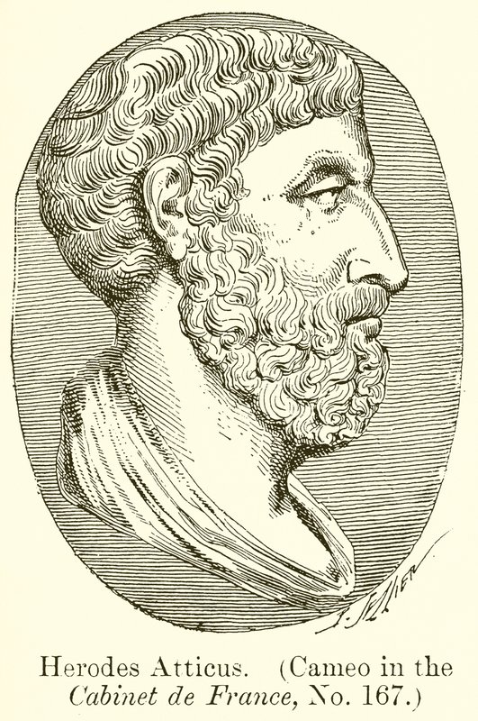 Herodes Atticus (Camee in het Cabinet de France, No. 167) door English School