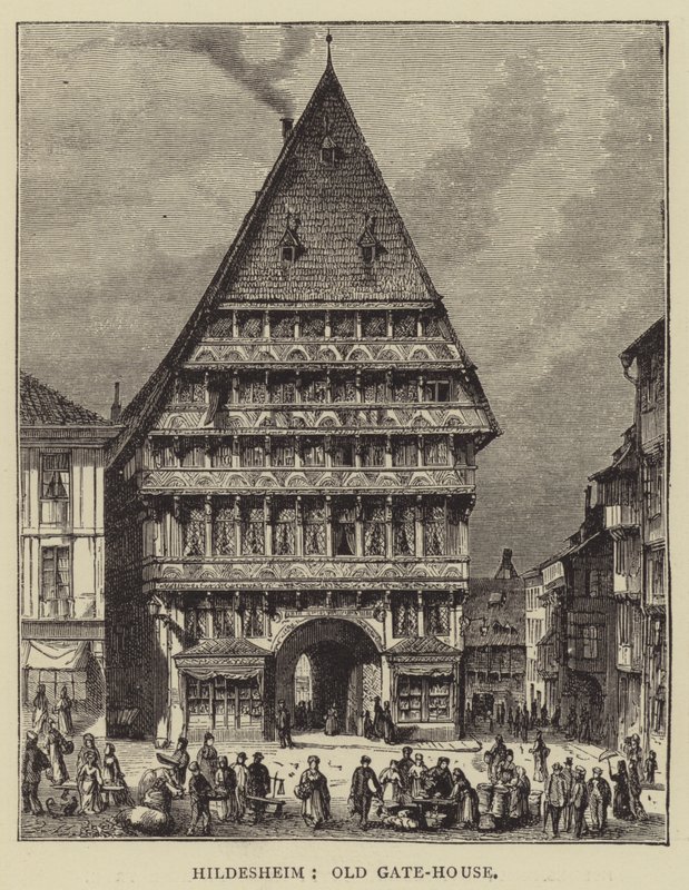 Hildesheim, Oude Poortgebouw door English School
