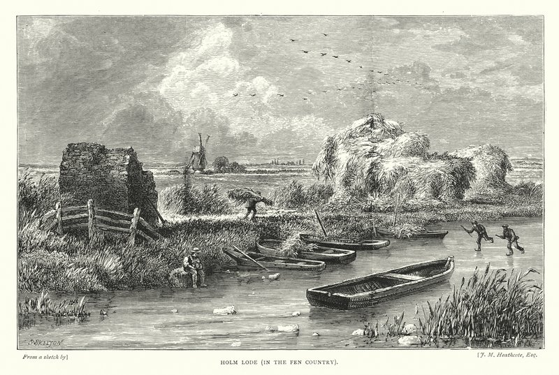 Holm Lode, in het veengebied door English School