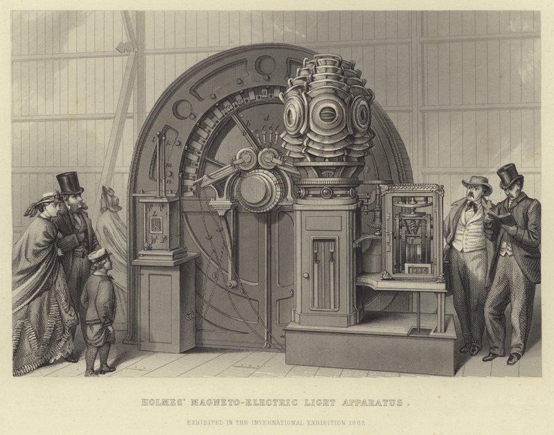 Holmes elektromagnetisch lichtapparaat door English School