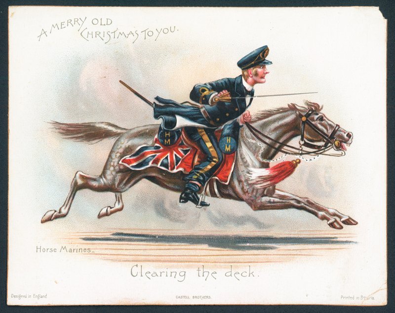 Horse Marines kerstkaart door English School