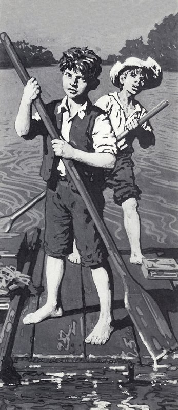 Huckleberry Finn en Tom Sawyer door English School