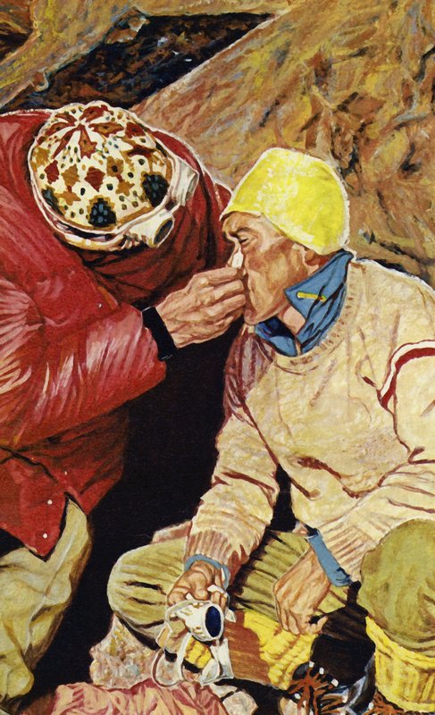 Hunts expeditie omvatte Edmund Hillary en Sherpa Tenzing door English School