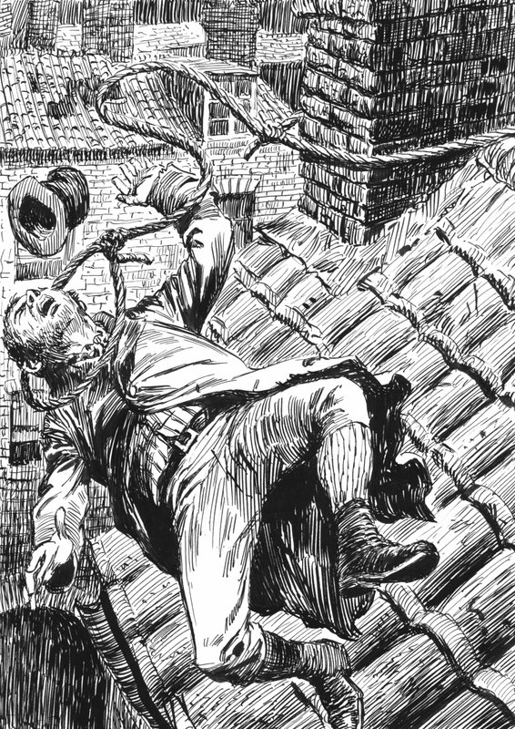 Illustratie voor Oliver Twist door Charles Dickens door English School