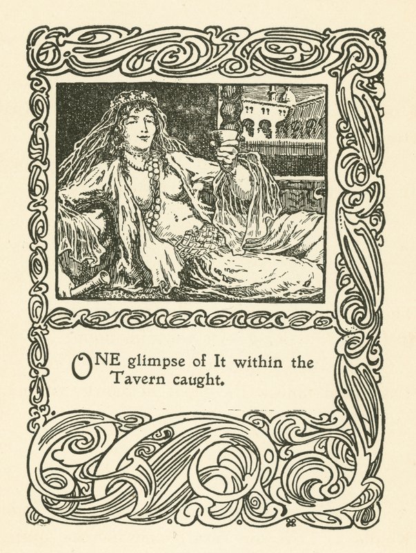 Illustratie voor Rubaiyat van Omar Khayyam door English School