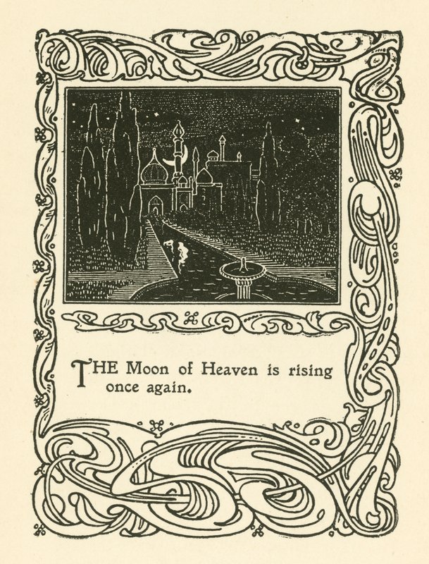 Illustratie voor Rubaiyat van Omar Khayyam door English School