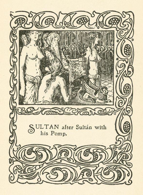 Illustratie voor Rubaiyat van Omar Khayyam door English School