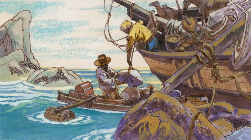 Illustratie voor Swiss Family Robinson door English School