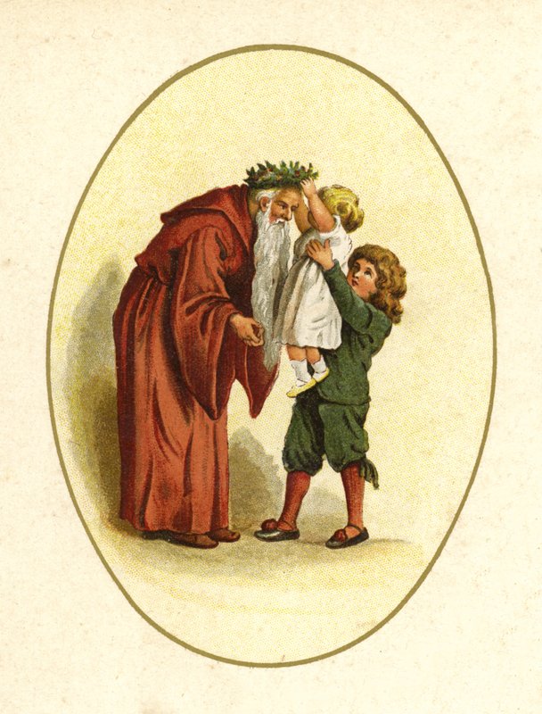 Illustratie voor De Komst van de Kerstman door English School