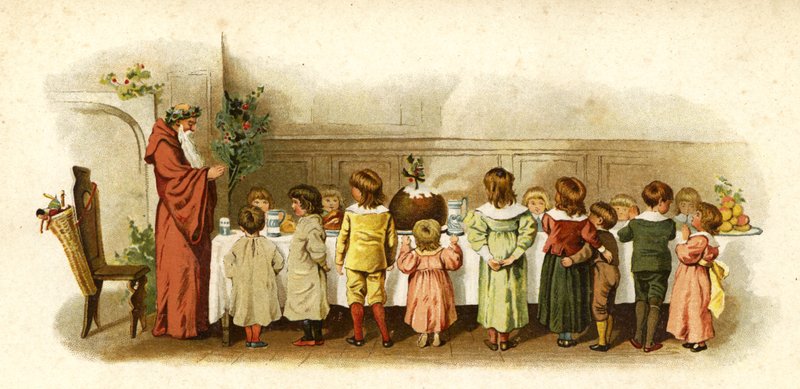 Illustratie voor De Komst van de Kerstman door English School