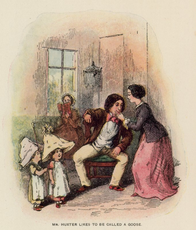 Illustratie voor The History of Pendennis door Thackeray door English School