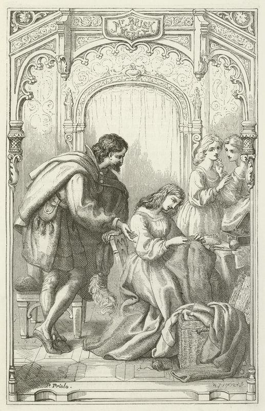 Illustratie voor De Pelgrimsreis van John Bunyan door English School