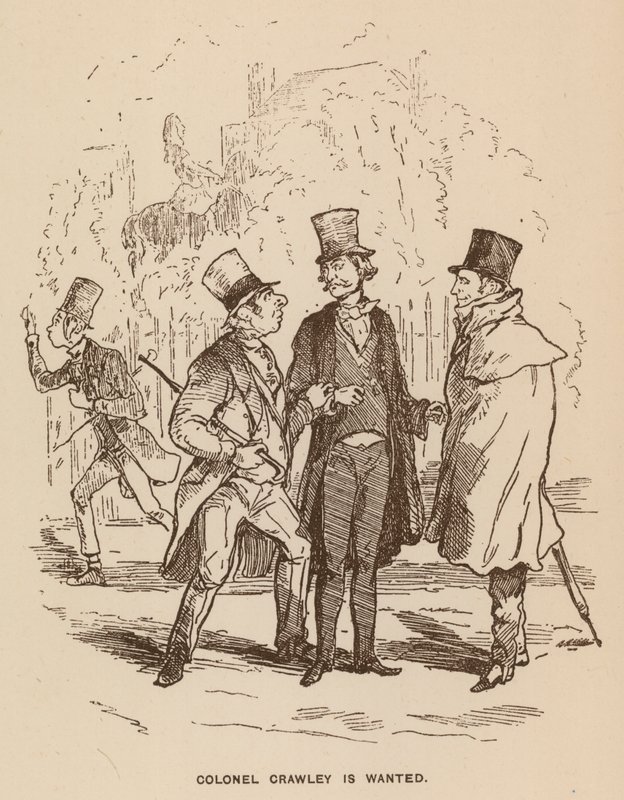 Illustratie voor Vanity Fair door Thackeray door English School